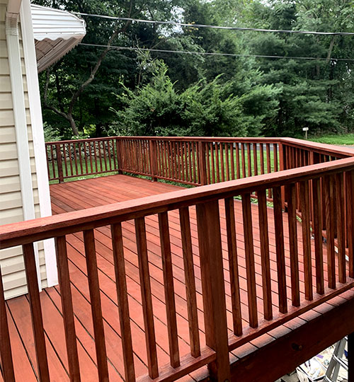 Finished Wood Deck