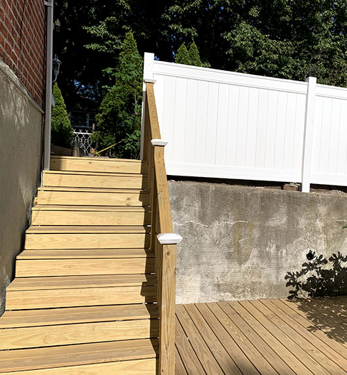 Outdoor Wood Stairs