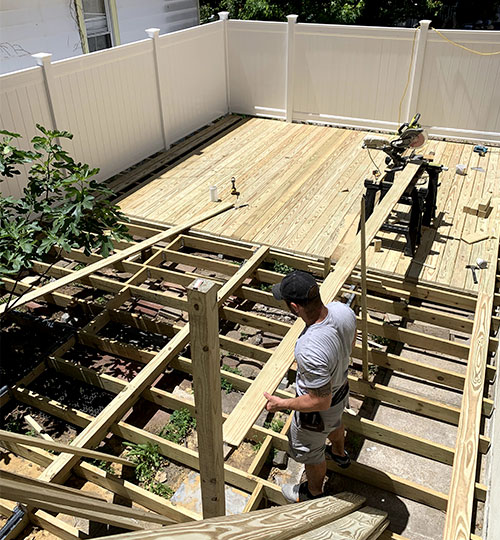 Wood Deck Construction